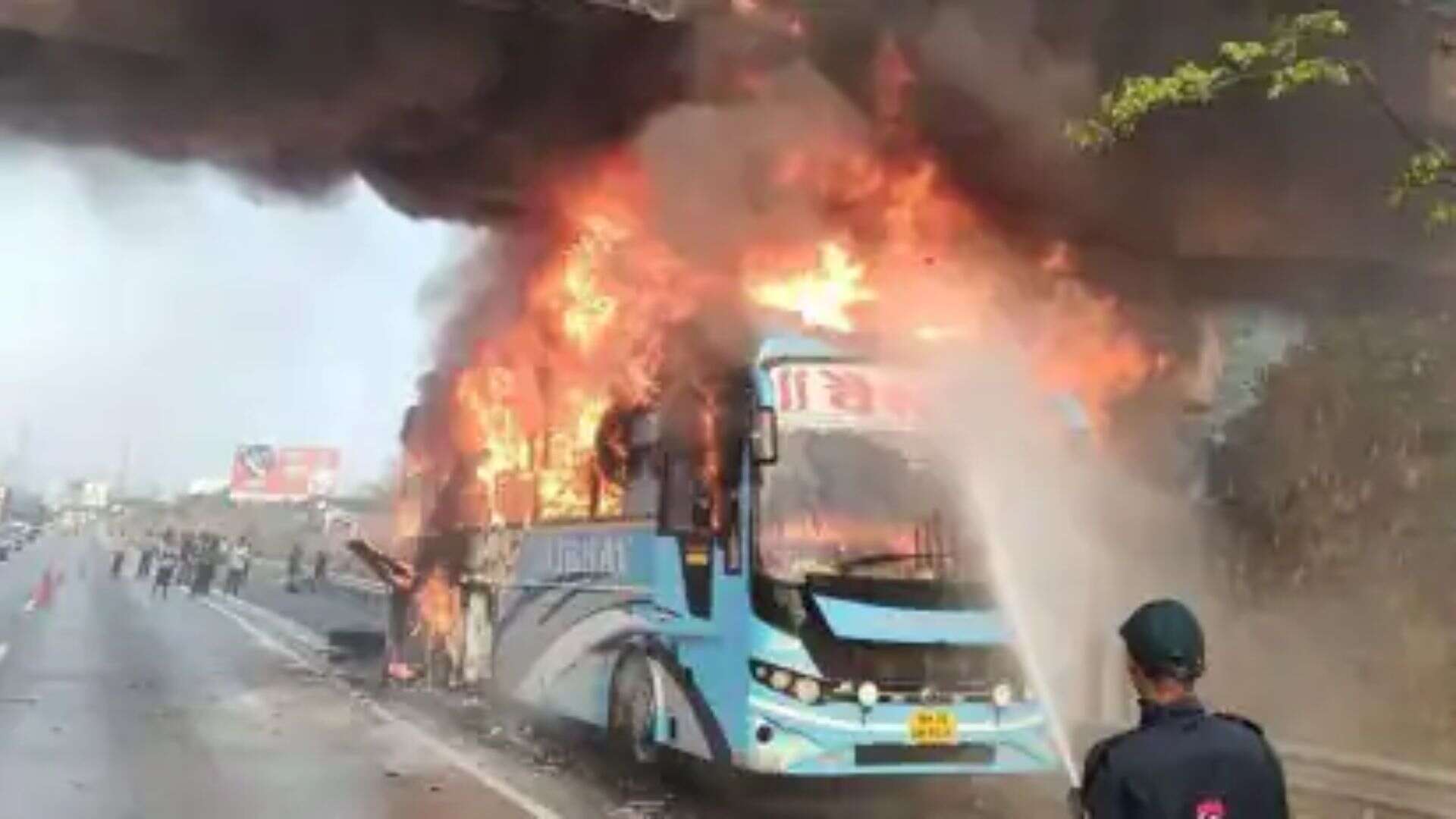 Mumbai-Pune Bus Fire: No Causalities Reported