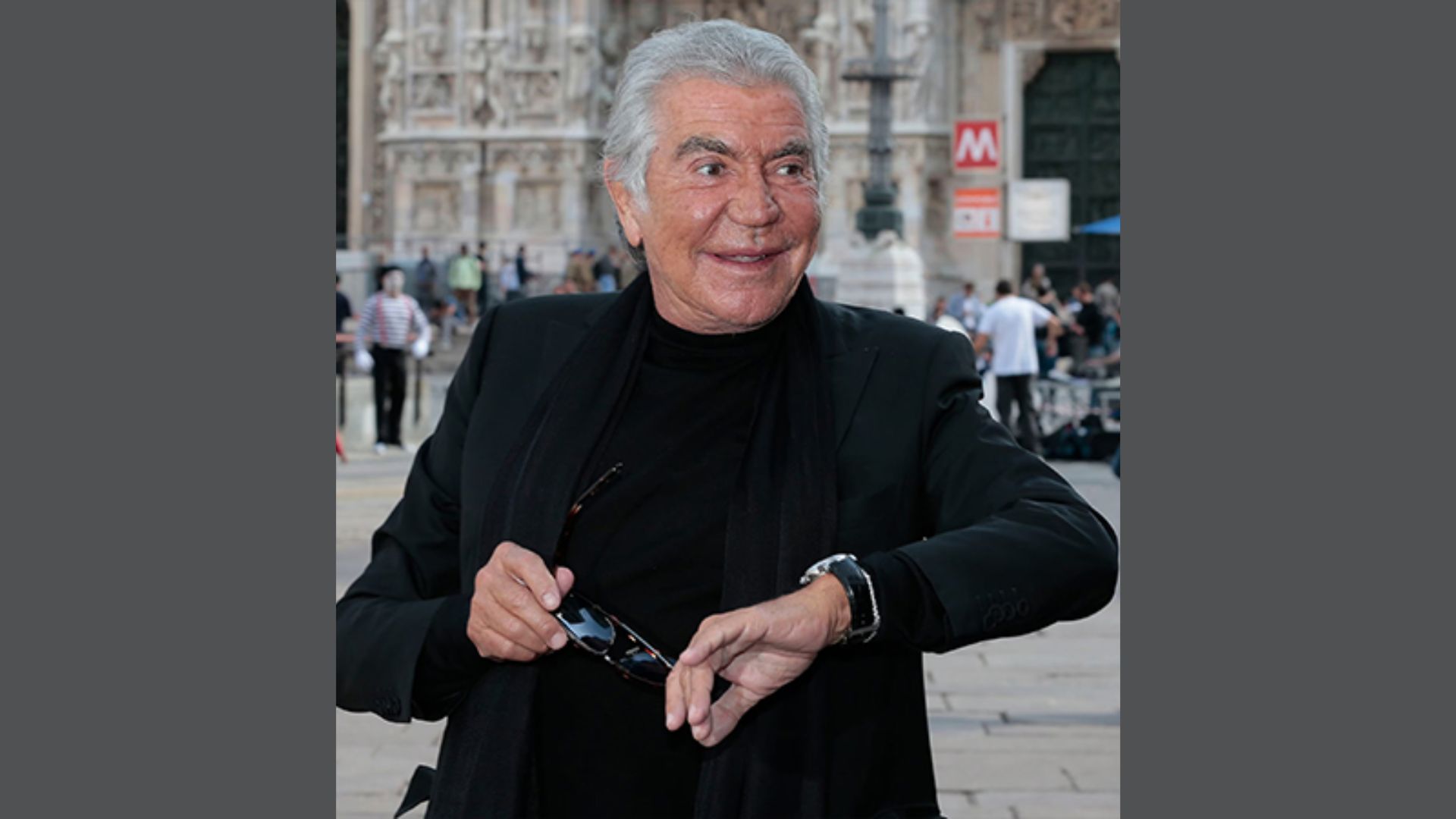 Italian fashion designer Roberto Cavalli