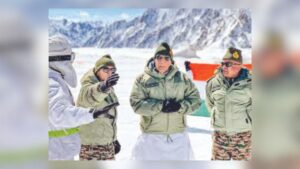 Defence Minister Rajnath Singh reviews military preparedness during visit to Siachen