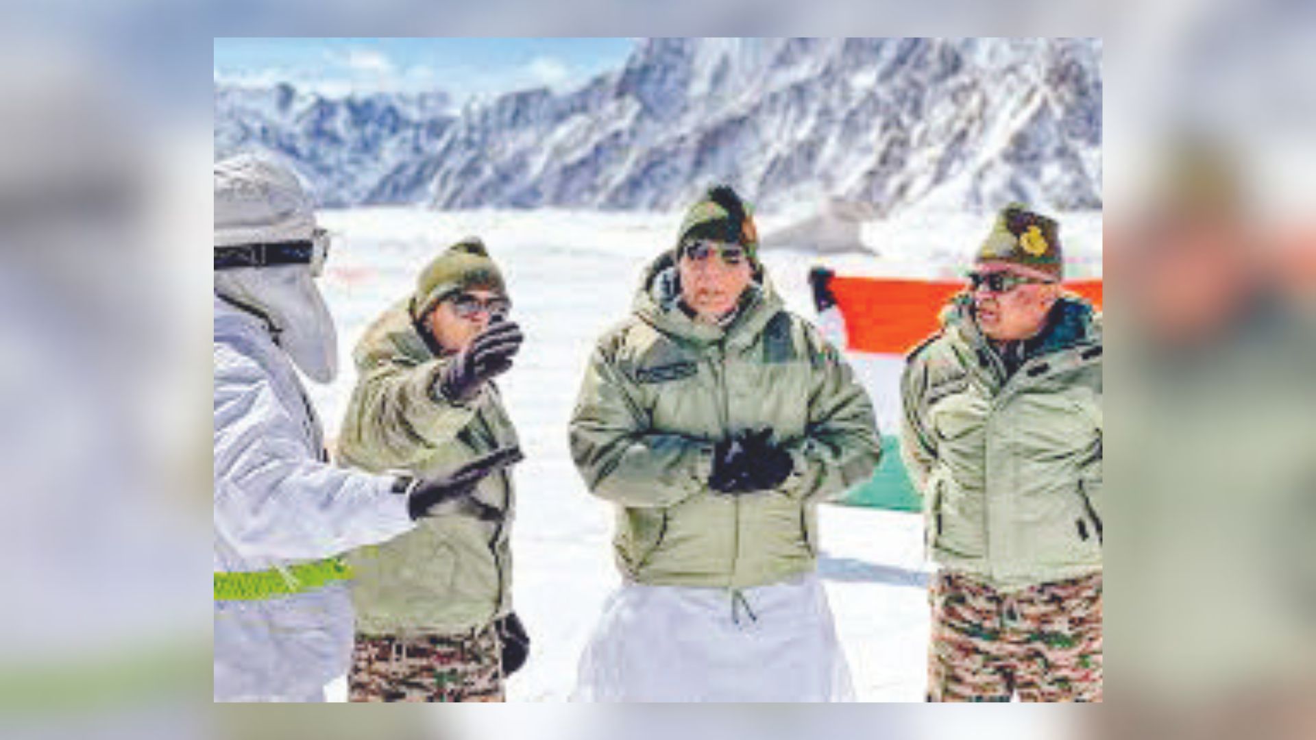 Defence Minister Rajnath Singh reviews military preparedness during visit to Siachen