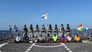 Indian Navy brings 9 pirates caught off Somalia to Mumbai, hands over to local police