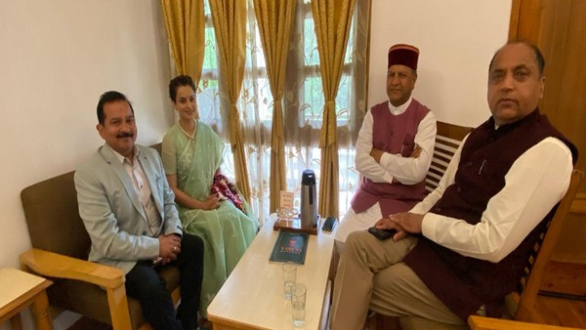 Himachal Pradesh: Jai Ram Thakur, Rajiv Bindal hold meeting with Kangana Ranaut