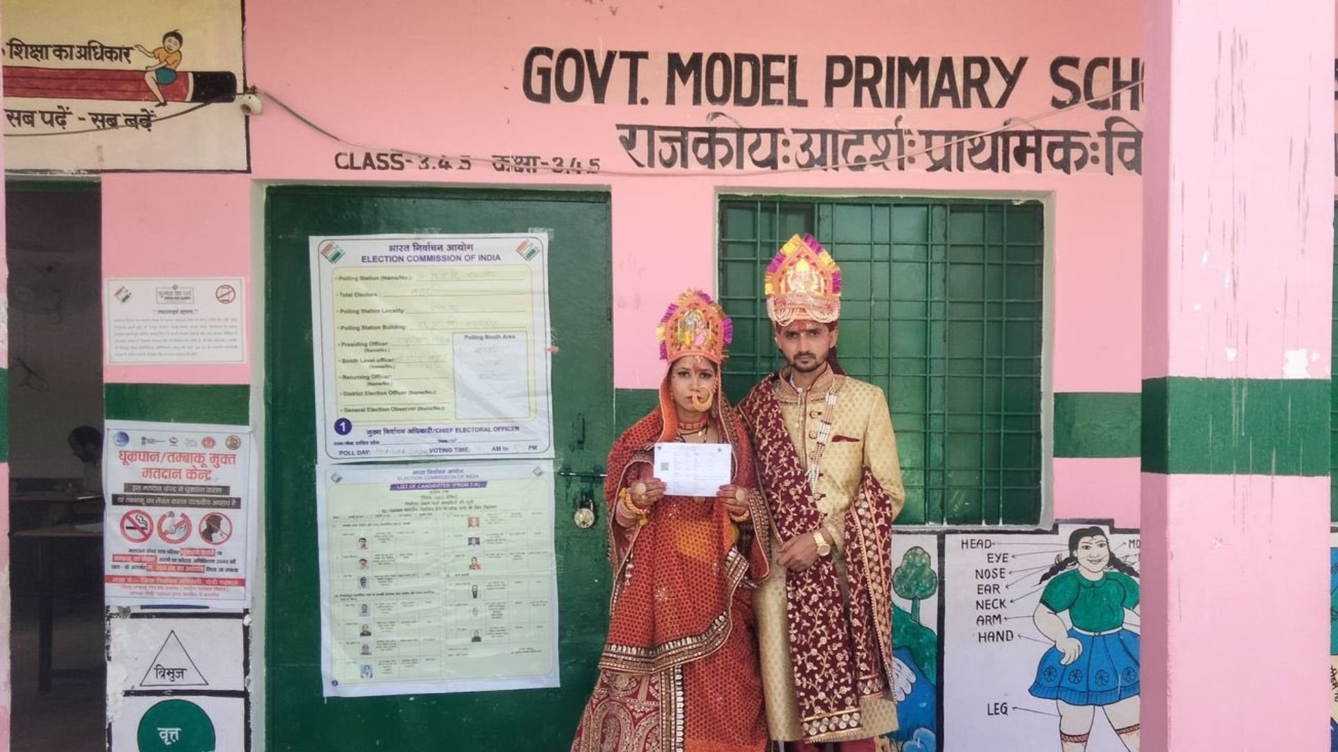Lok Sabha Election 2024 Phase 1: Fervour for defending their rights; a recently wed couple votes
