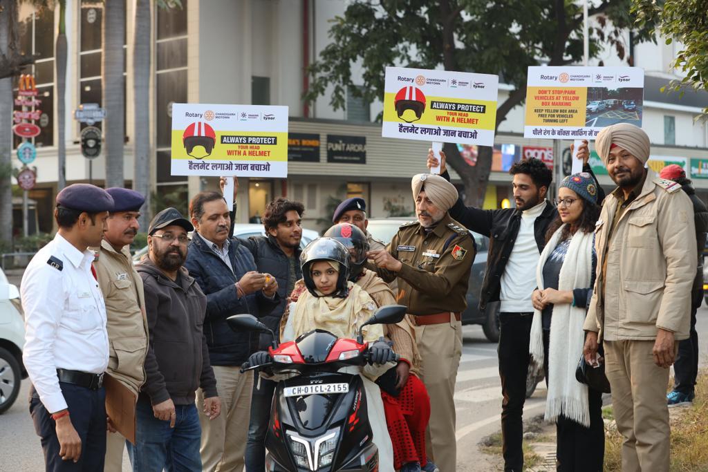 Road safety awareness campaign by Chandigarh Police for school students
