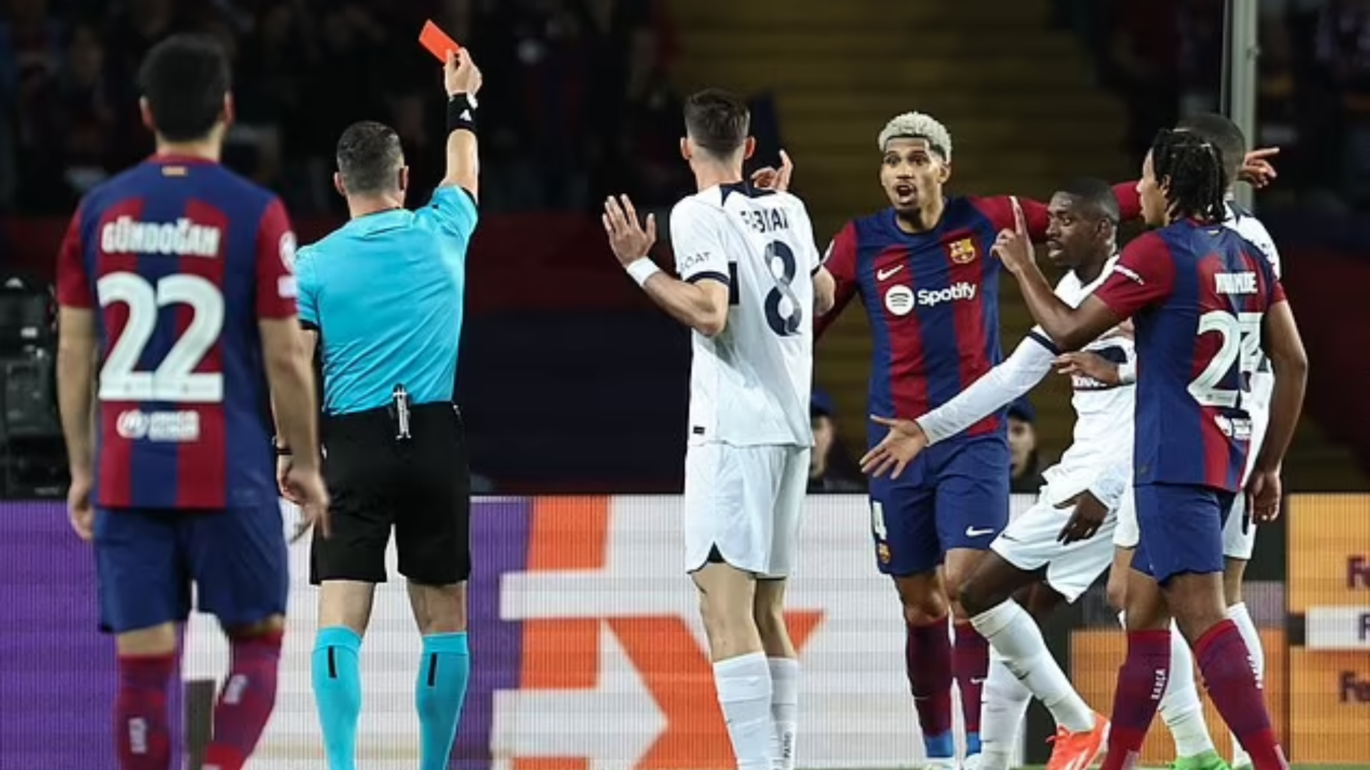 Xavi slams referee as 'Disaster' after Barcelona's 4-1 loss to PSG in Champions League