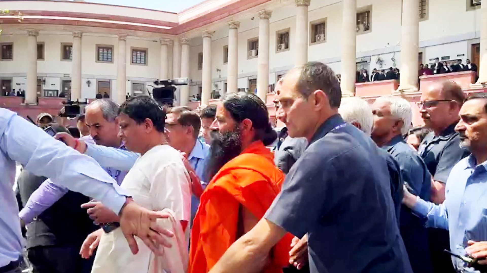 Baba Ramdev appears before Supreme Court in misleading advertisement case