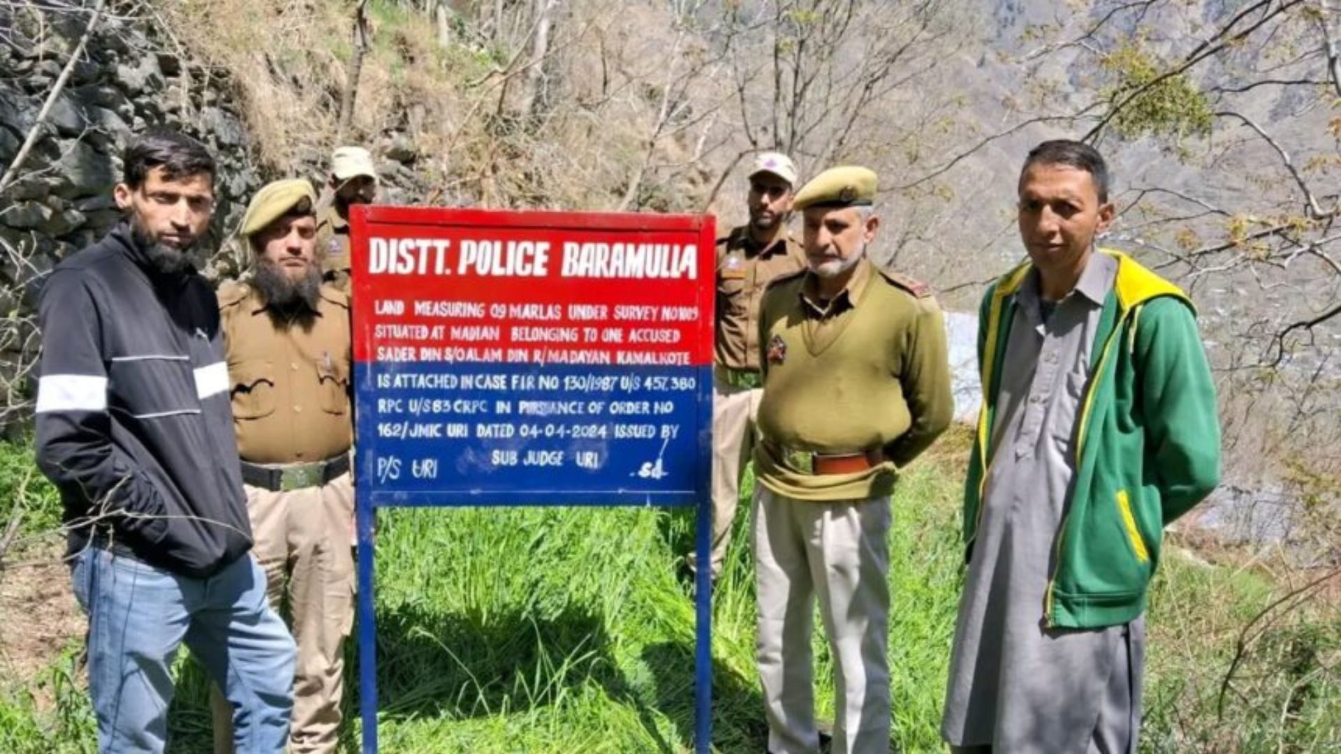 J-K Police Seizes Properties of 3 Proclaimed Offenders in Baramulla worth crores