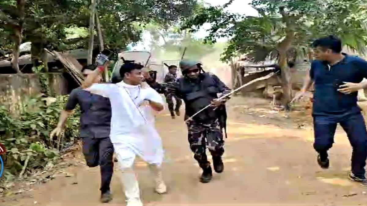 Lok Sabha Elections 2024: BJP Candidate Pranat Tudu Got Attacked in Jhargram, West Bengal | Watch