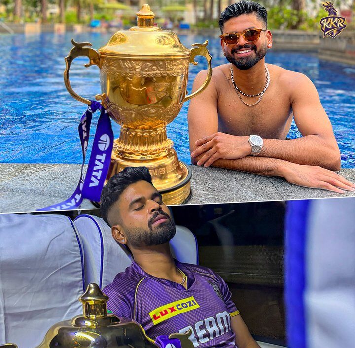 Shreyas Iyer Takes the IPL Trophy to Every Corner: “Taking You Everywhere I go”