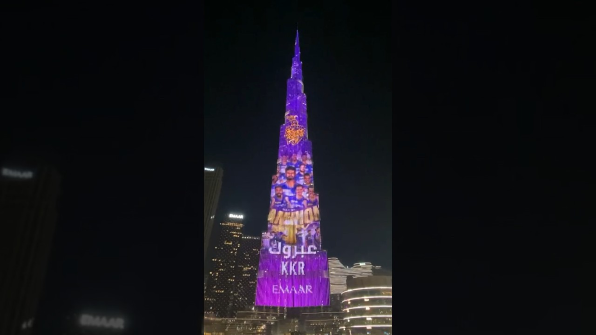 Watch:Burj Khalifa Lights Up In Purple To Celebrate KKR’s Victory IPL 2024