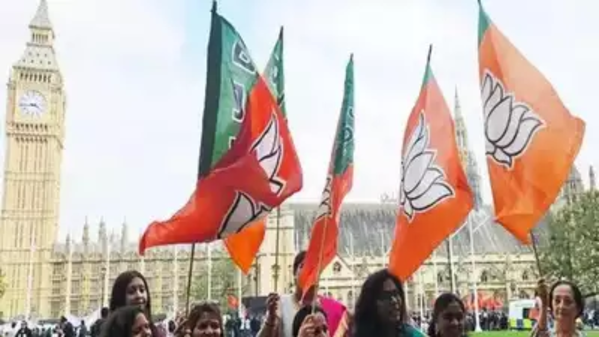 Indian Women in UK Gather in Traditional Attire, Rally in Support of PM Modi's Victory in LS Polls