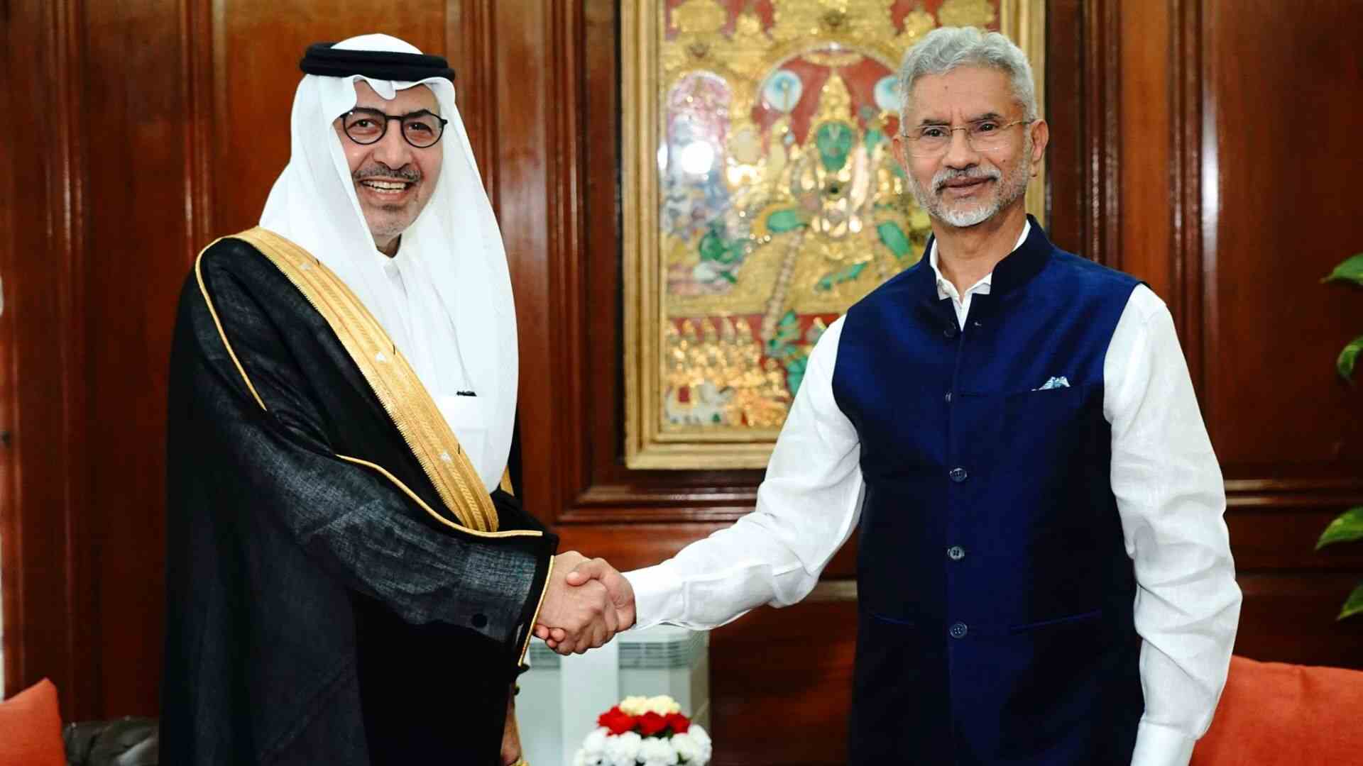 EAM Jaishankar Bids Farewell To Saudi Envoy