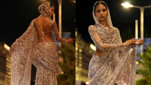 Nancy Tyagi At Cannes 2024 : Fashion Influencer Unveils Second Self-Made Outfit on Red Carpet