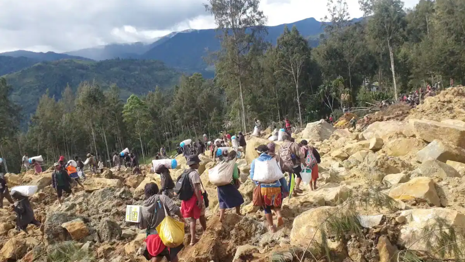 Over 2,000 People Feared Buried In A Landslide In Papua New Guinea