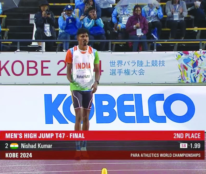 India win 2 medals at World Para Athletics in Kobe