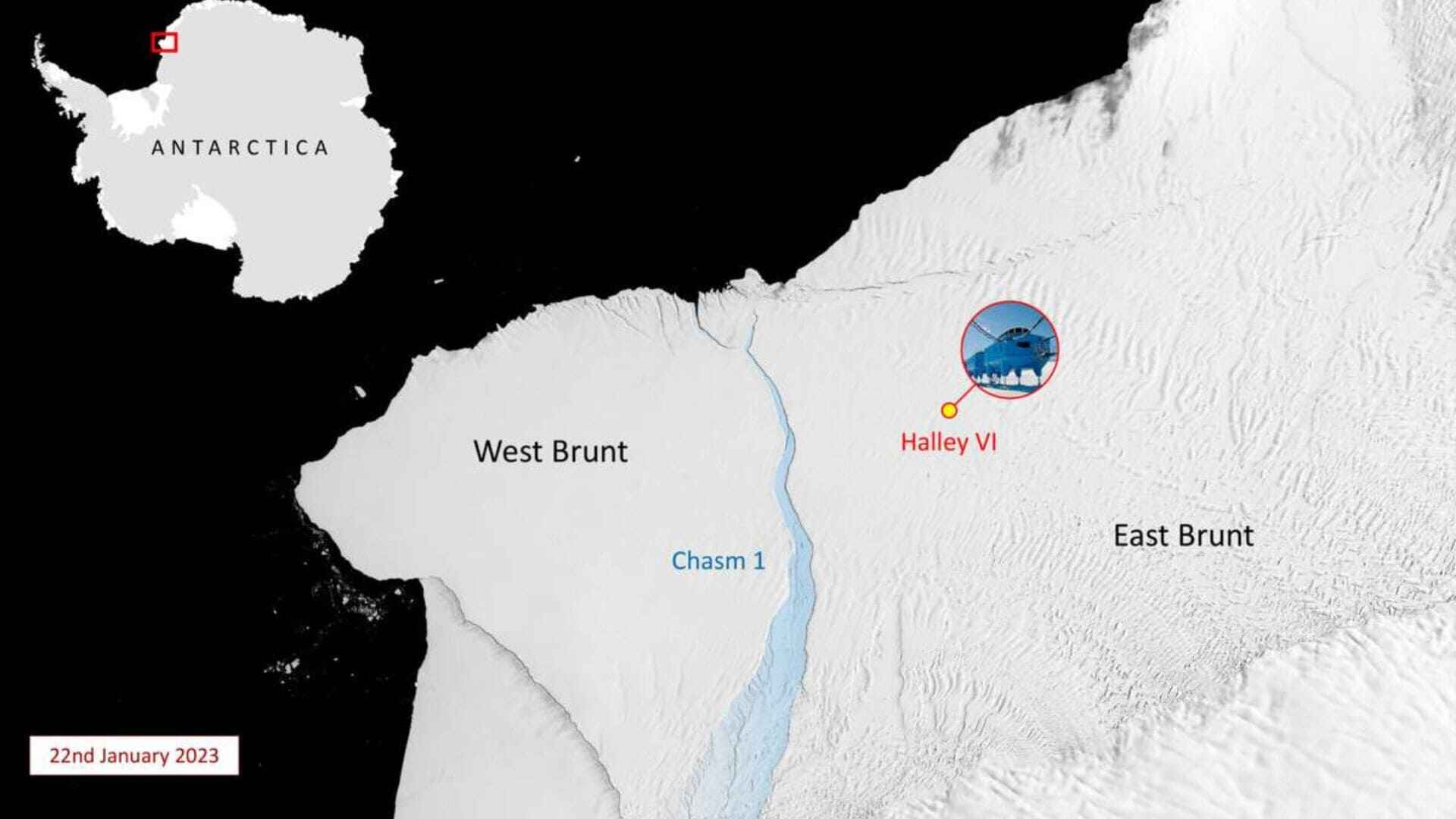 Massive Iceberg Breaks Off Antarctica Due To Ice Shelf Cracks