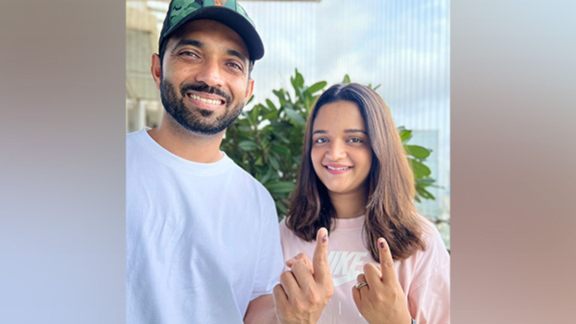 LS Polls 2024: Indian Cricketer Ajinkya Rahane And Wife Cast Votes In Mumbai