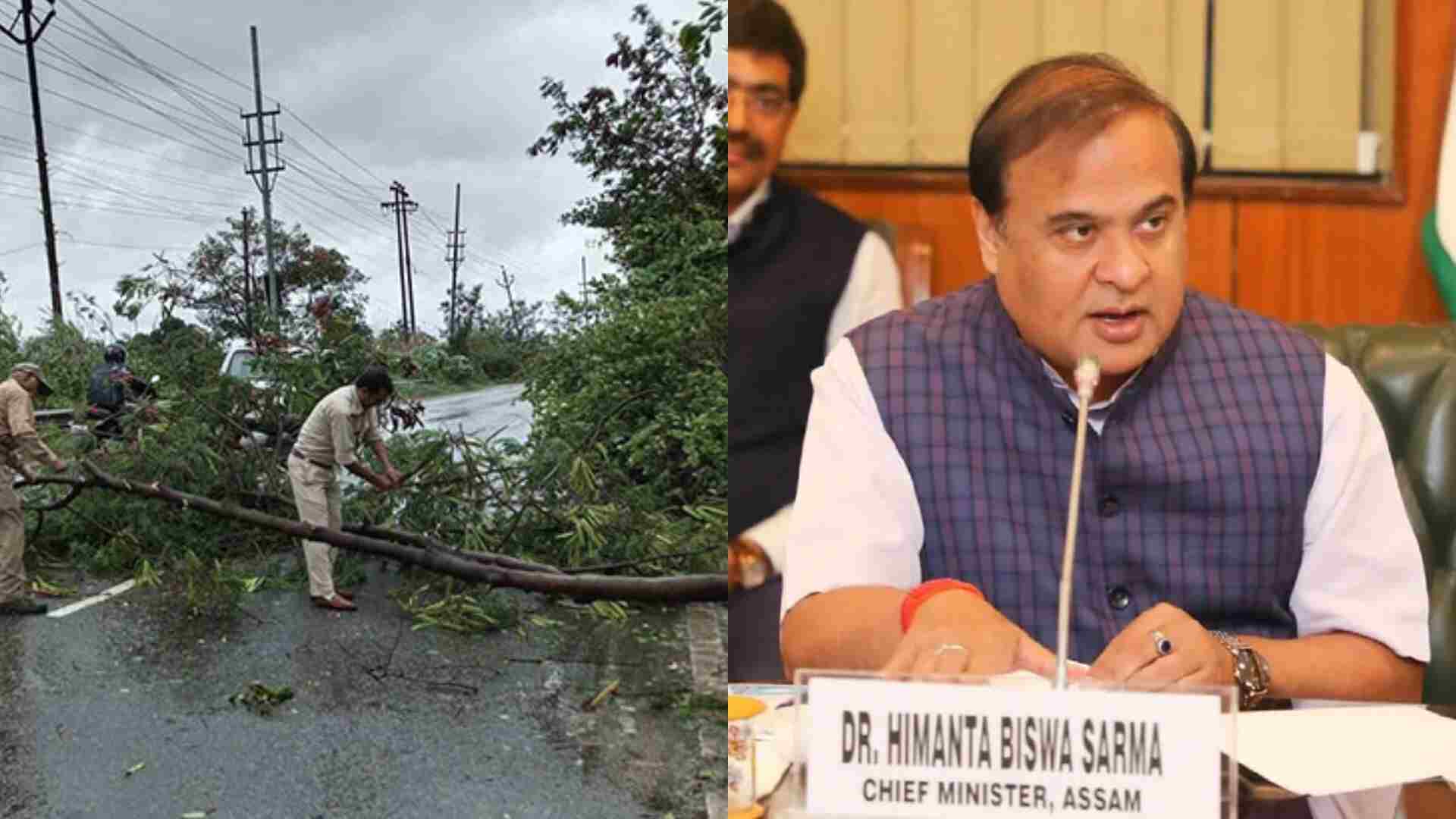 Heavy Storms Lash Parts Of Assam, CM Sarma Instructs To Be On Alert