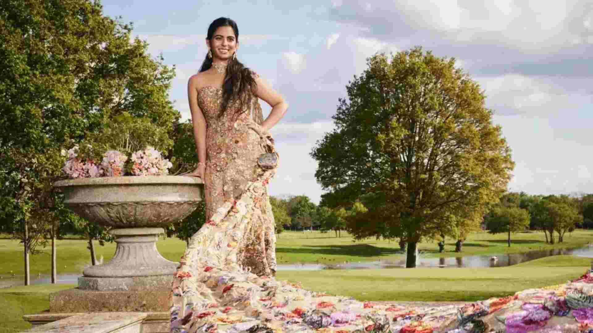 Met Gala 2024: Isha Ambani Stuns In Rahul Mishra’s Sari Gown