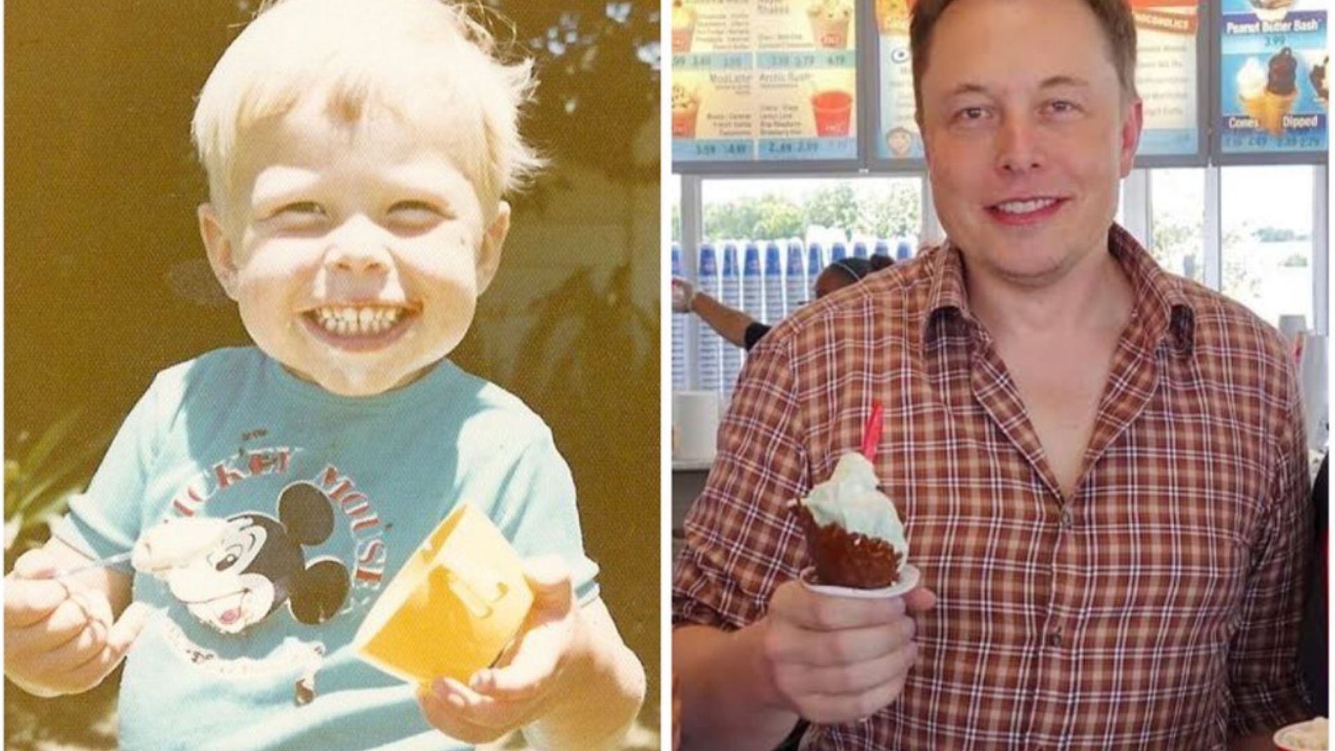 Elon Musk Shares Nostalgic Throwback With Ice Cream In Hand