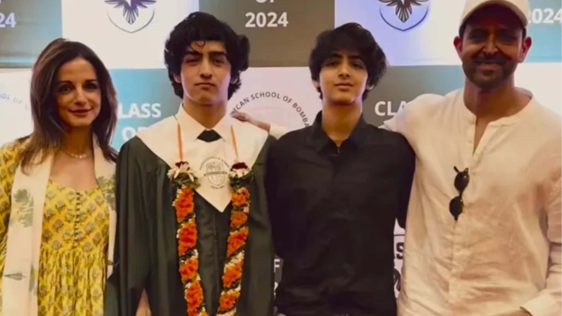 Hrithik Roshan And Sussanne Khan Attend Son Hrehaan’s Grad Ceremony