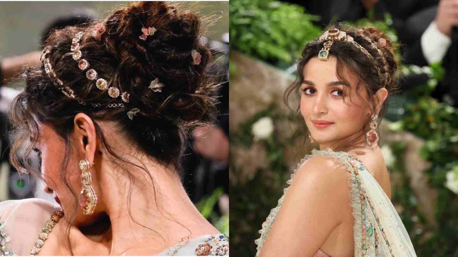 Alia Bhatt spotted wearing a 'Kaala Teeka' at the Met Gala 2024