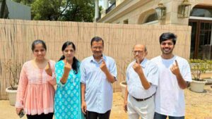 LS Polls 2024: Delhi CM Arvind Kejriwal Casts Vote With Family Members