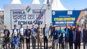 HP: Cyclists Embark On Expedition To Boost Voter Awareness