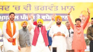 CM Mann campaigns for AAP candidate Shery Kalsi from Gurdaspur