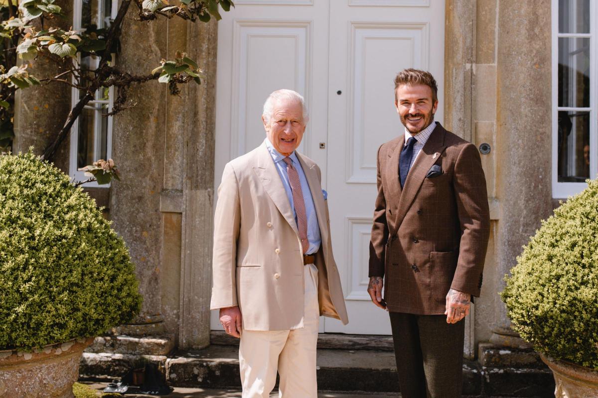 David Beckham Exchanges Beekeeping Tips with King Charles