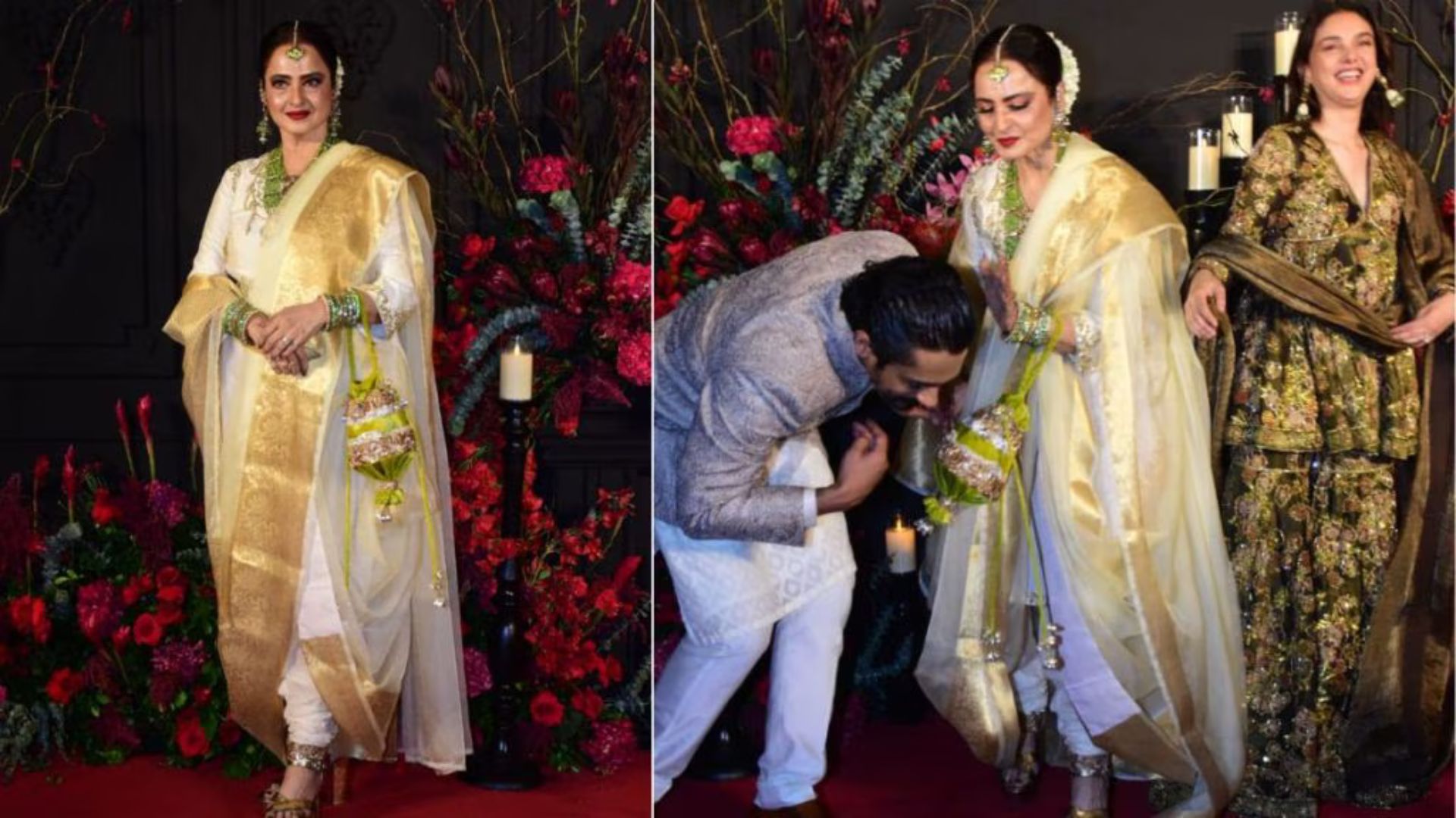 ‘He Is A Man Of A Culture’: Siddharth Touches Rekha’s Feet At Sonakshi Sinha’s Wedding Bash