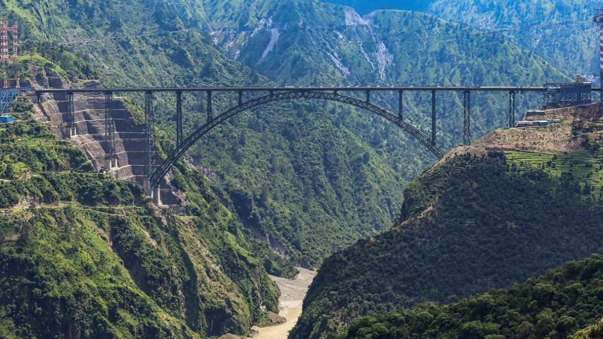 Ashwini Vaishnaw Captures Spectacular Aerial Shot Of Iconic Chenab Bridge