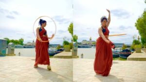 Watch: Hula Hoop Fame Eshna Kutty Shakes A Leg On Mukkala Mukkabla In Paris