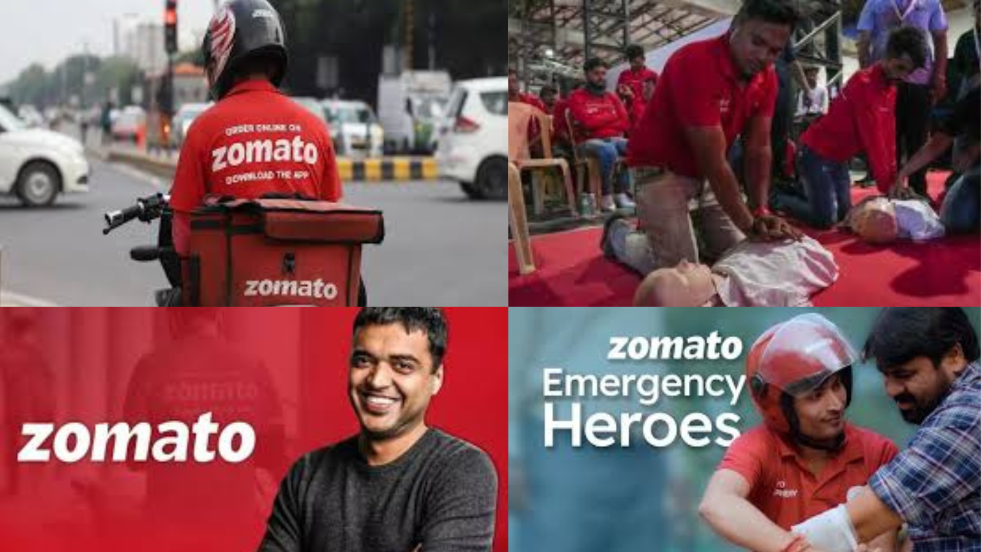Zomato Empowers Delivery Partners To Provide Lifesaving Aid In Roadside Emergencies