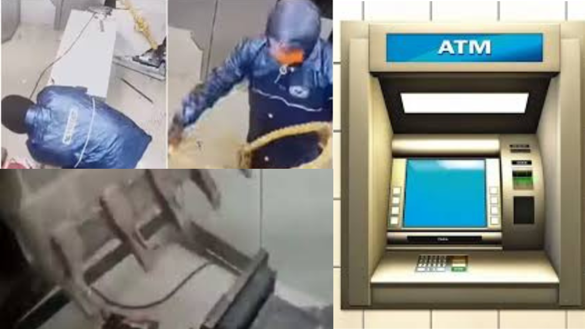 Watch: Thieves Use Ropes to Steal ATM, Police Recover How Much?