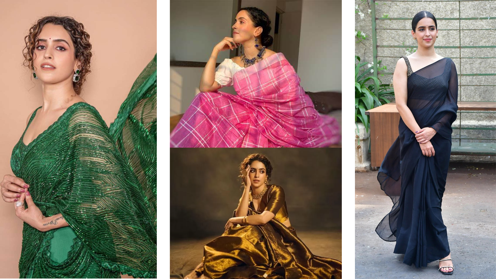 Sanya Malhotra Saree Style: 6 Looks to Elevate Your Desi Fashion