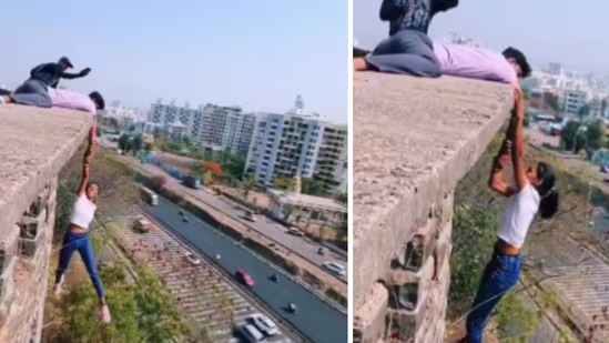 WATCH – Pune Teen’s Deadly Stunt Will Send Chills Down Your Spine; Viral Video Leaves Netizens Furious