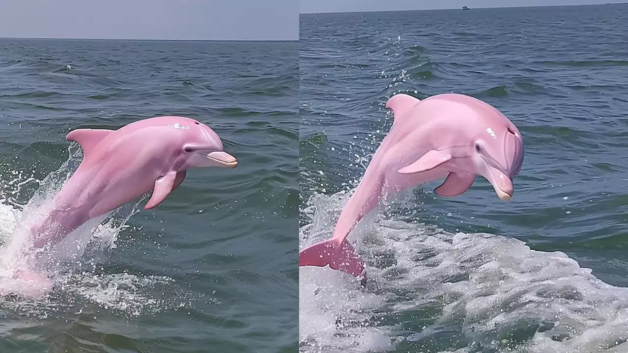 Rare ‘Pink’ Dolphin Sighted In US Waters Grab Social Media Attention: Are These Real Or AI Generated?