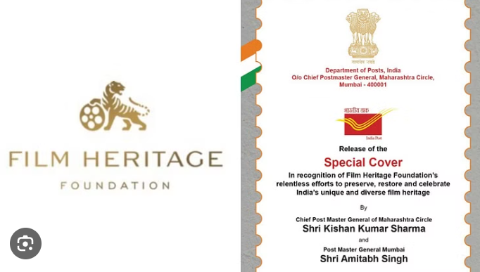 India Post Releases special postal cover in honour of Film Heritage Foundation
