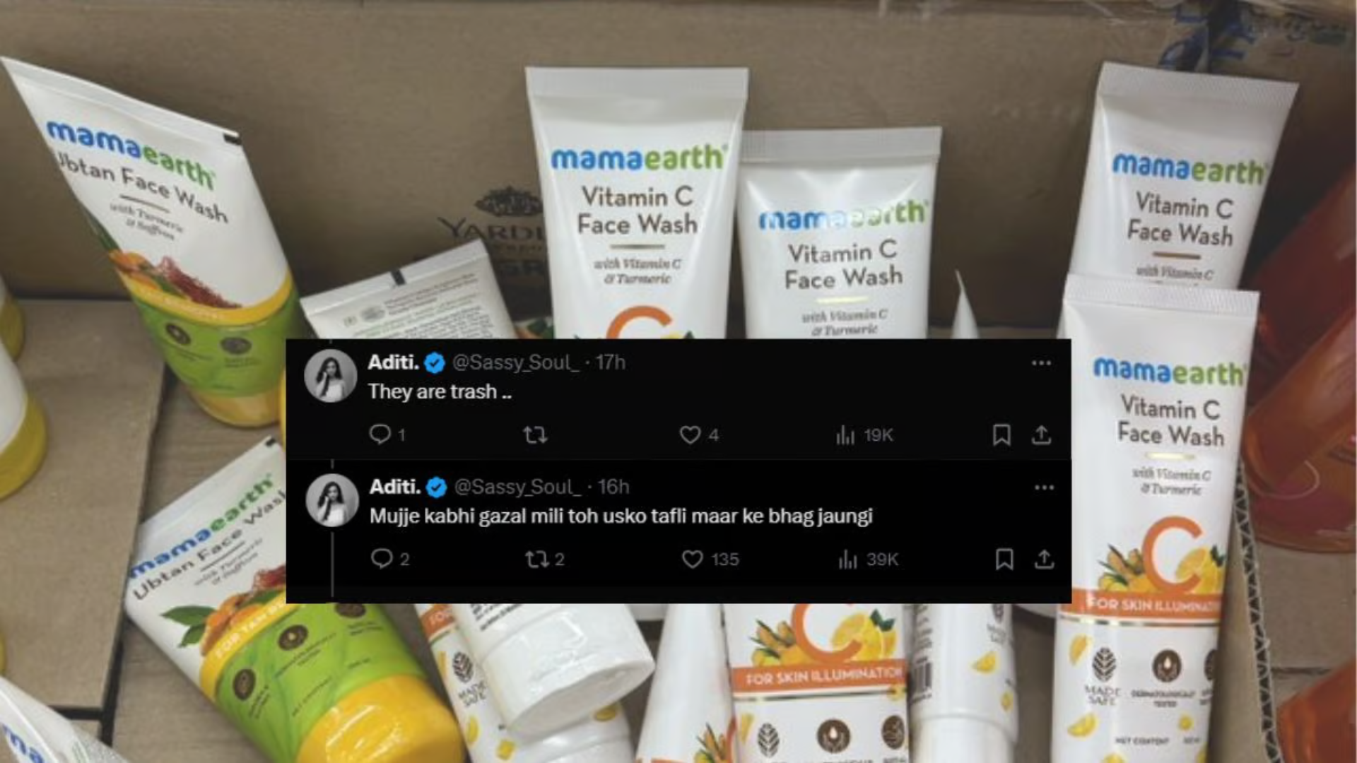 This X User Asks People To Throw Mamaearth Products In Dustbin: Here's What Founder Ghazal Alagh Responded