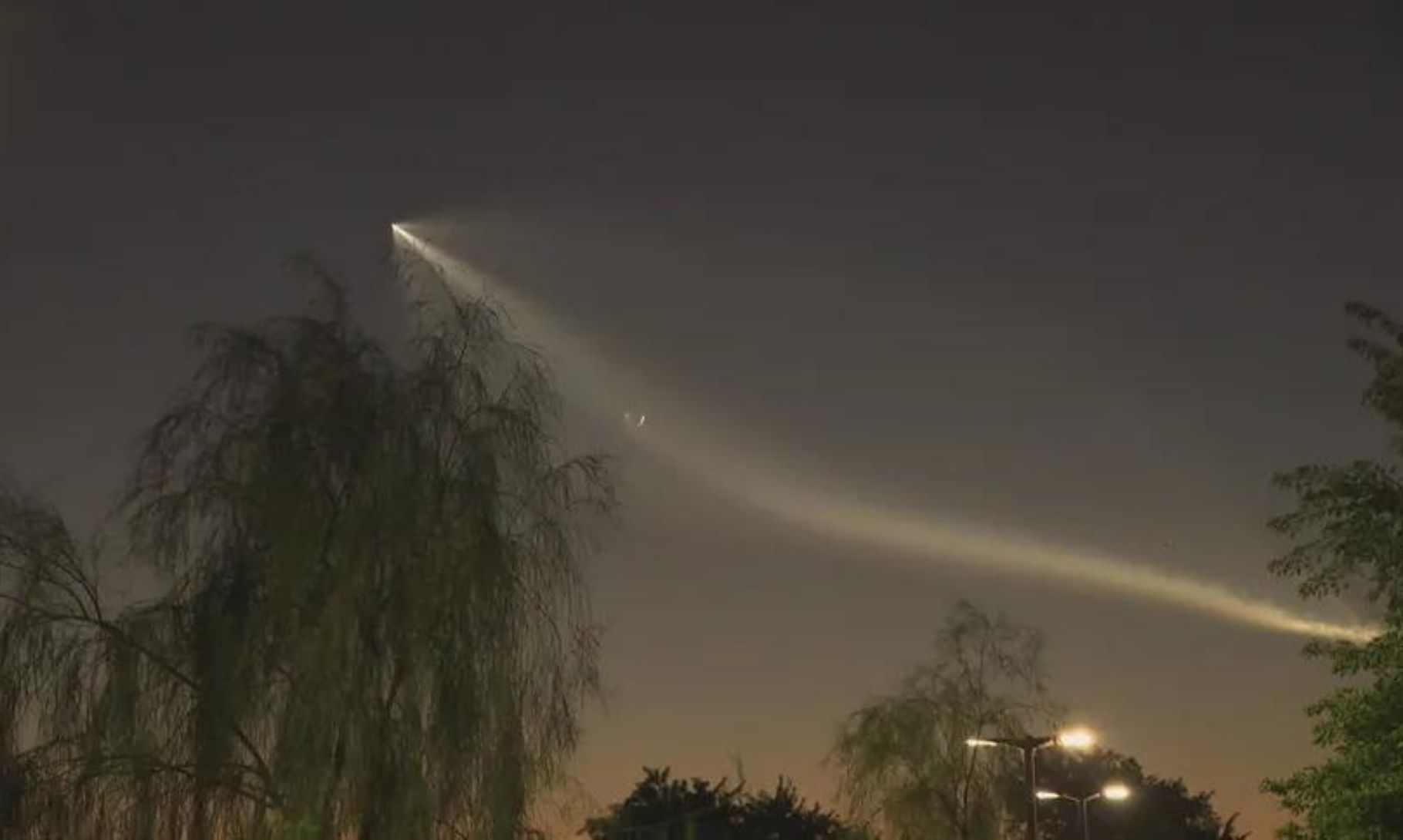 SpaceX Falcon 9 Launch Lights Up Horizon Music Festival In San Diego