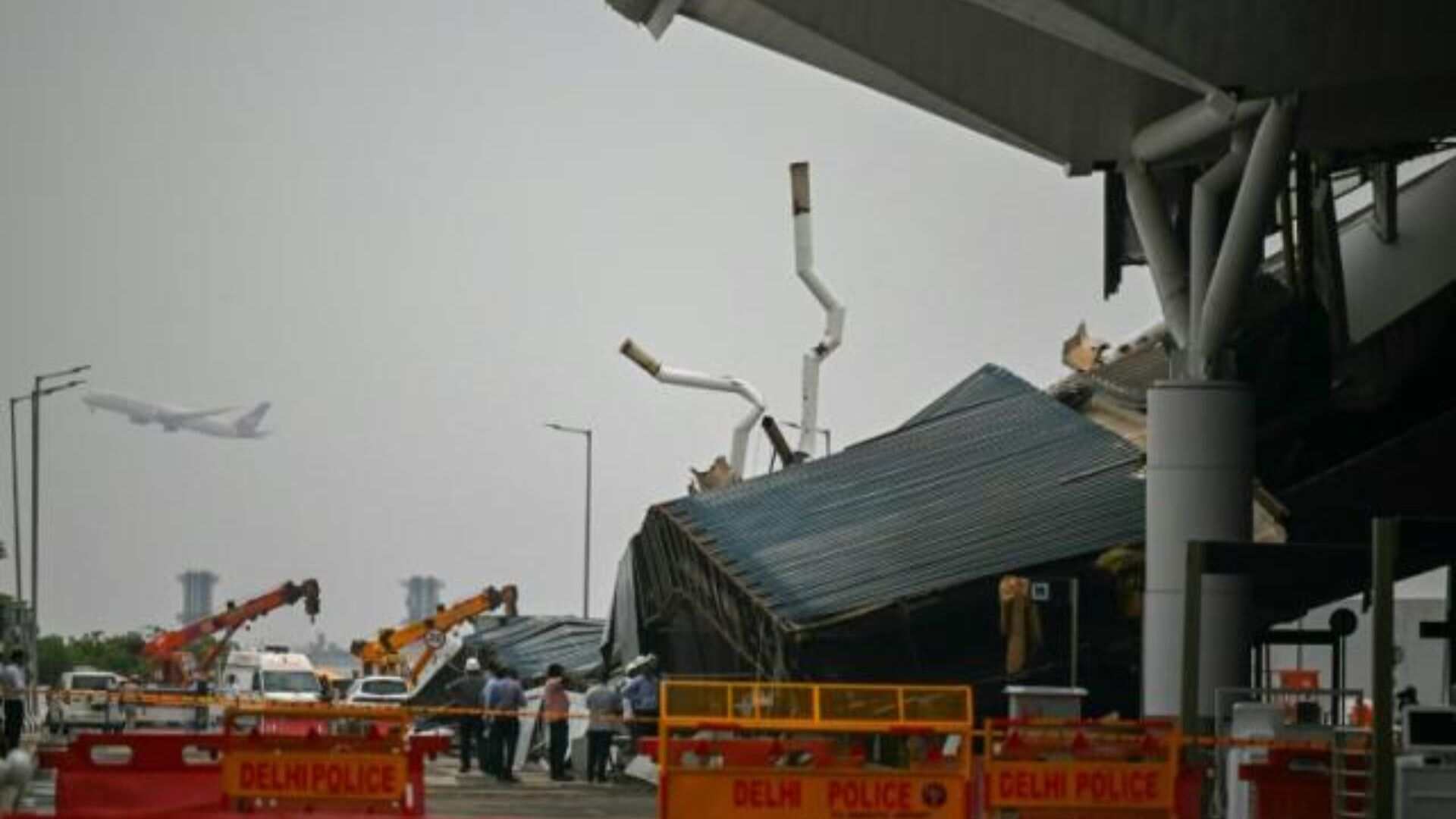 In Pics: Delhi’s IGI Airport Terminal 1 Roof Collapses In Downpour