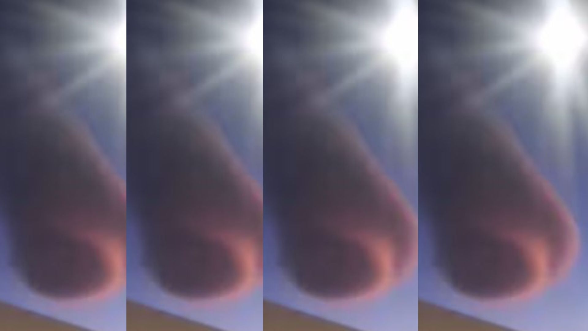 VIRAL : UFO-Like Red Cloud Stuns Cape Town