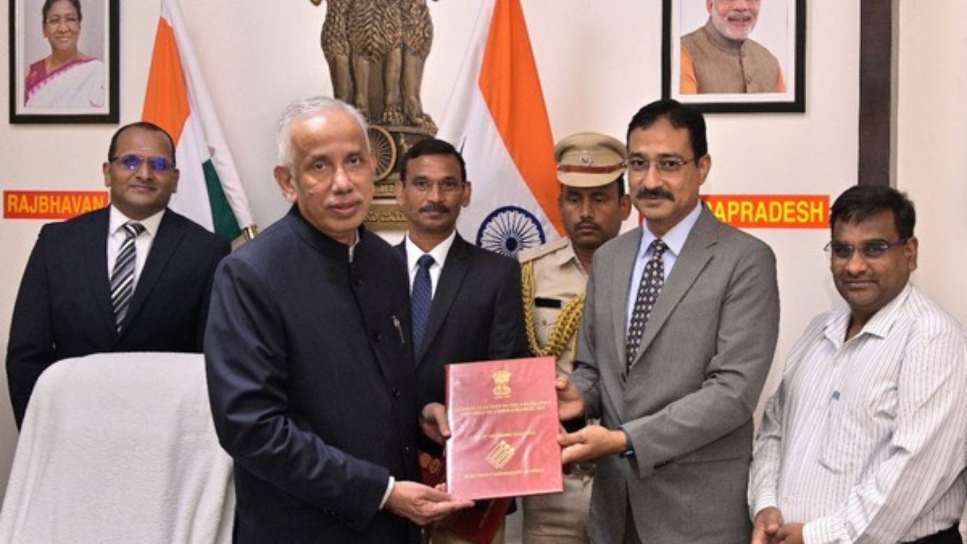 Andhra Pradesh: Chief Electoral Officer Meets With Governor Nazeer