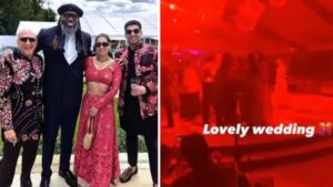 Grooving to SRK’s ‘Chaleya’: Chris Gayle Shares Exclusive Moments From Sidhartha Mallya & Jasmine’s Wedding Party