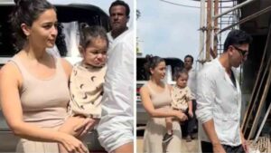 Watch: Alia Bhatt, Ranbir Kapoor Visit Under-Construction Home With Daughter Raha