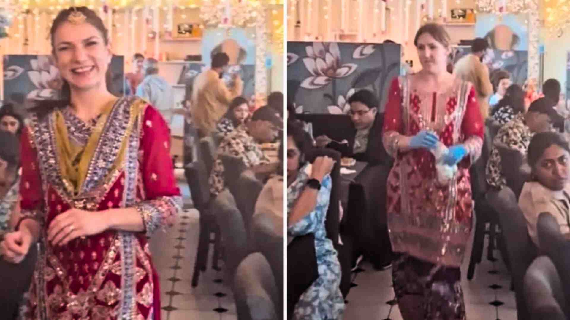 Slice Of India In Swiss Restaurant: Indian Waitresses In Traditional Attire Steal Hearts Online | Video Goes Viral