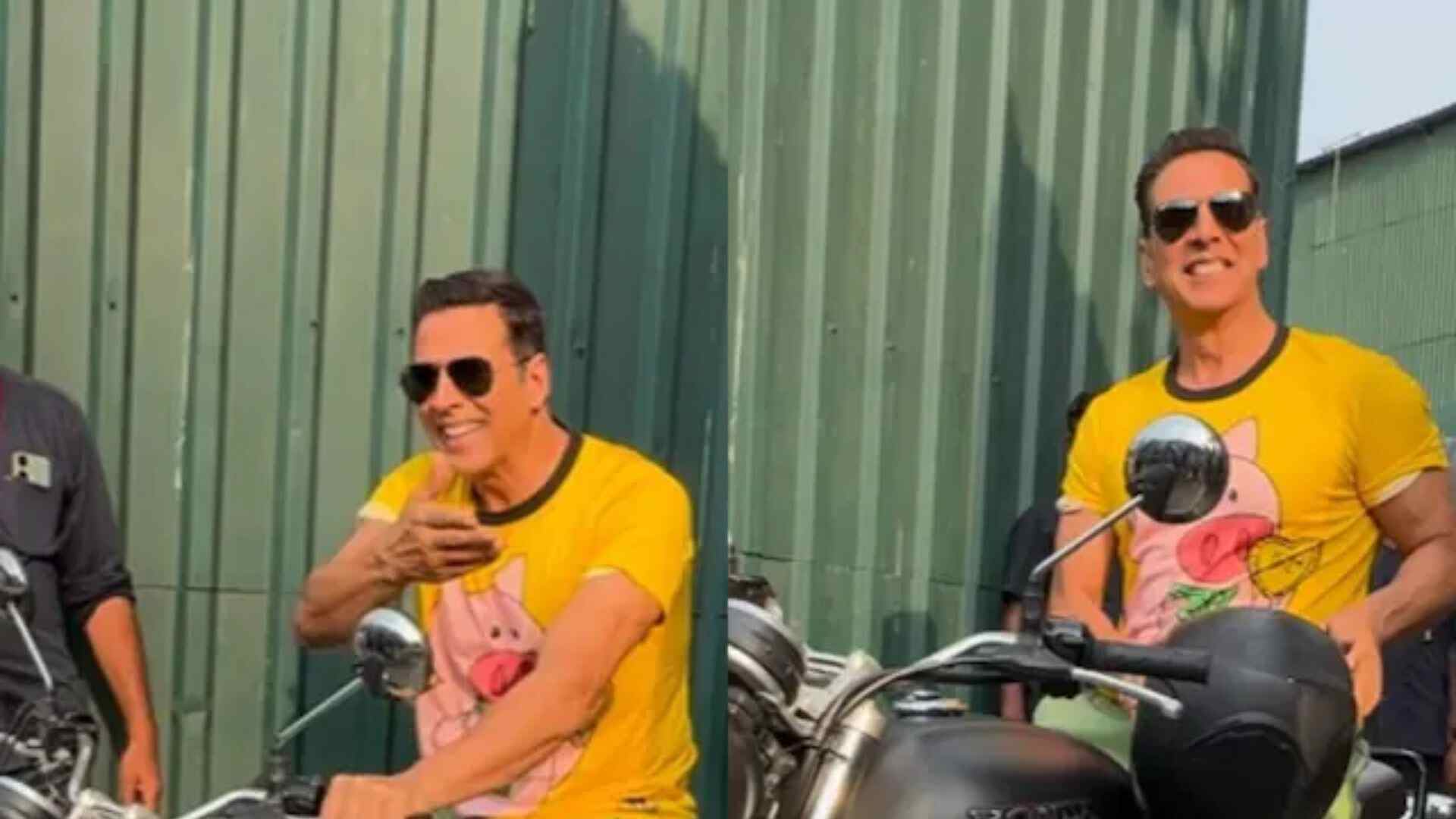 Watch: Akshay Kumar Spotted Riding Bike After Jolly LLB 3 Shoot, Video Goes Viral