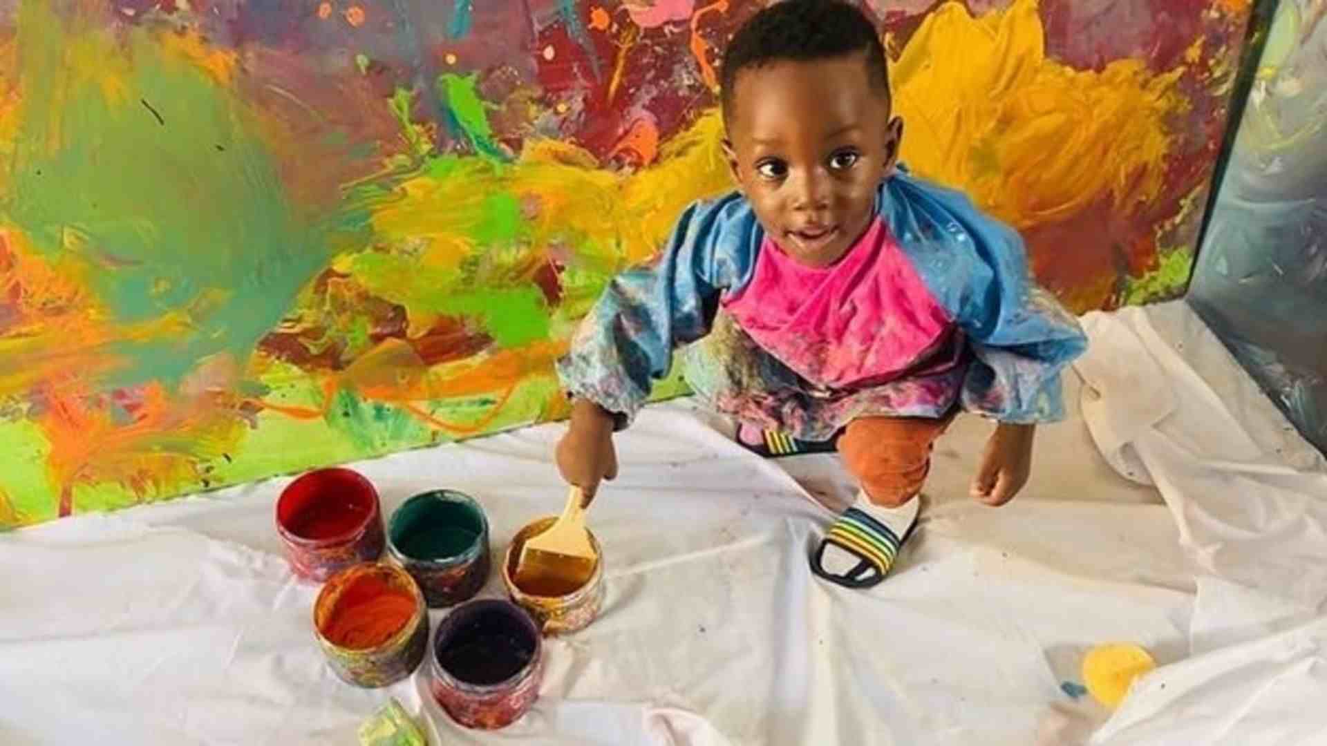 Toddler Becomes World’s Youngest Male Artist, Sells 9 Paintings