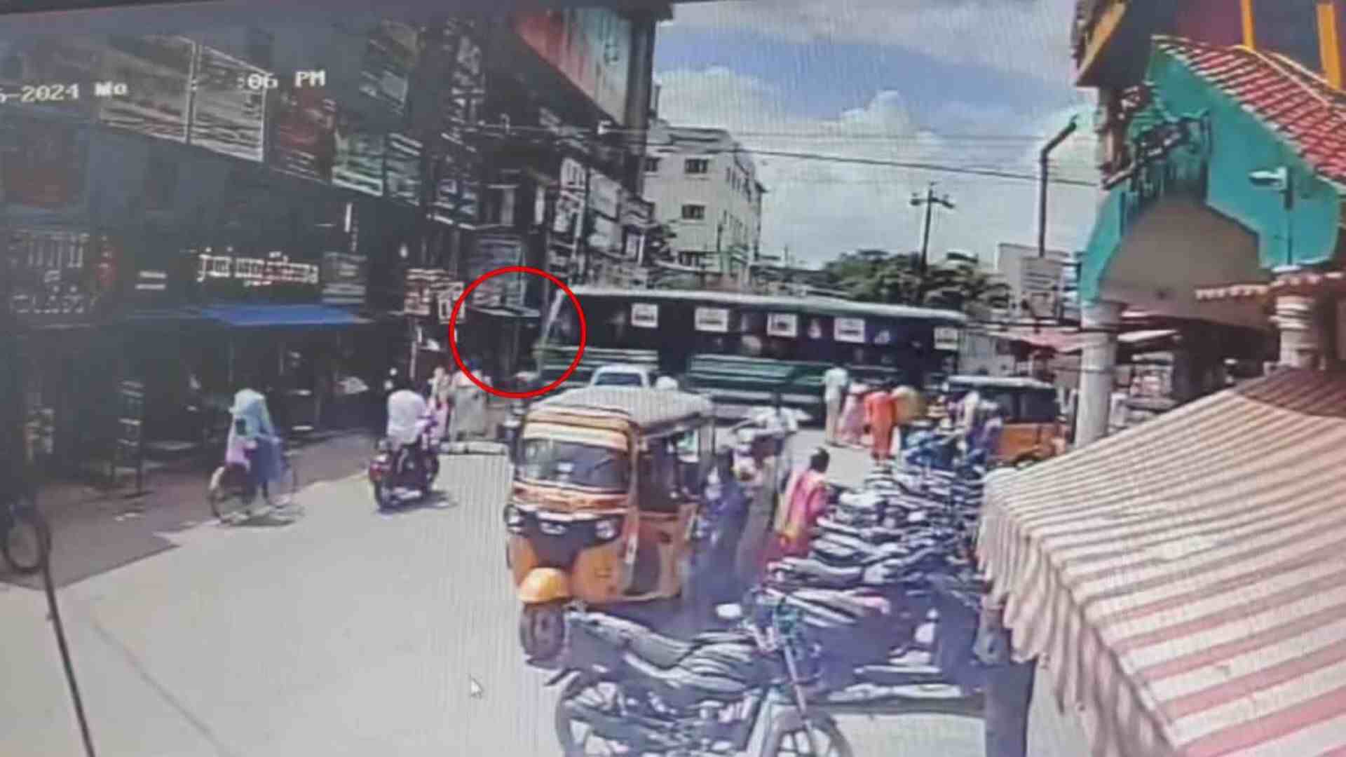 Watch: Woman’s Narrow Escape From Death As Speeding Bus Rams Into Shop In Tamil Nadu